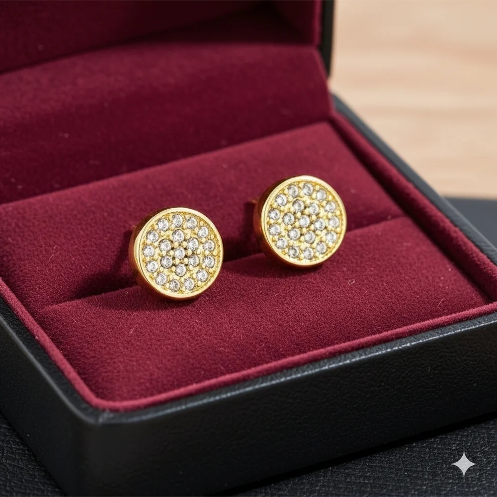 Mens Micropave Earrings